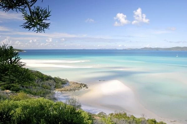 The Whitsunday Islands, Australia. The white sillica sands of some of the islands
