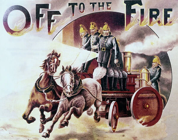 London Fire Brigade - 19th Century - Horse-drawn steam pump