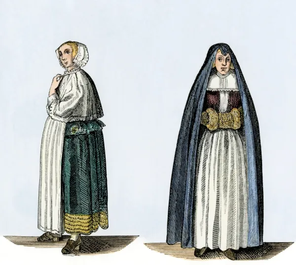 Dutch womens clothing, 1600s