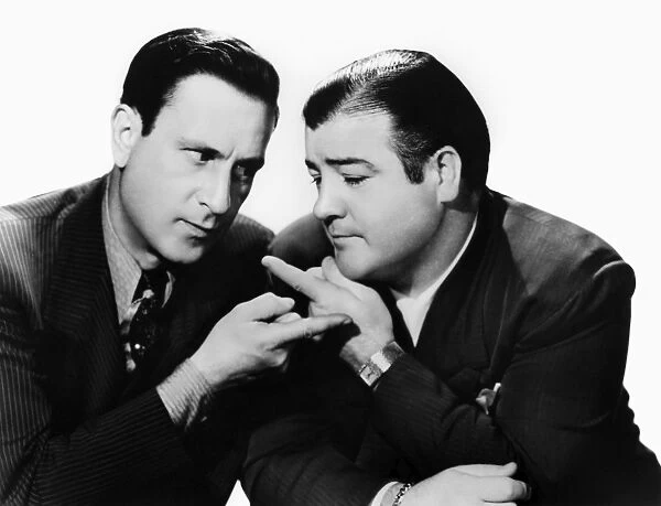 ABBOTT AND COSTELLO, 1942. Bud Abbott (left) and Lou Costello in the film Rio Rita, 1942