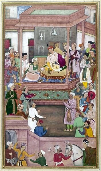 AKBAR THE GREAT (1542-1605). Mughal emperor of India, 1556-1605