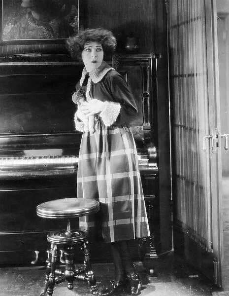 ALLA NAZIMOVA (1879-1945). American (Russian-born) actress. Nazimova as Nora in a scene from the 1922 American silent film version of Henrik Ibsens A Dolls House