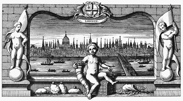 ALLEGORY OF FINANCE, 1743. Line engraving, by George Bickham
