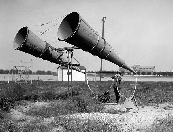 Amplifiers at Bolling Field in Washington, D. C. Photograph, 1921