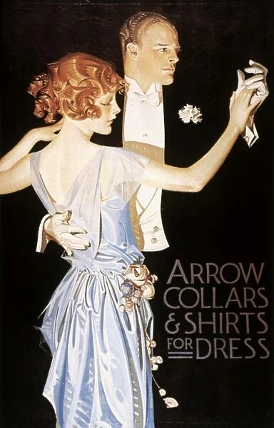 ARROW SHIRT COLLAR AD. American advertisement by J.C. Leyendecker for Arrow Collars & Shirts