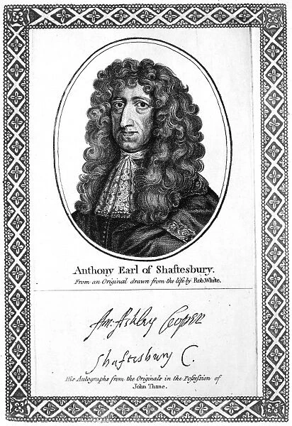 BARON SHAFTESBURY (1621-1683). 1st Baron and Earl of Shaftesbury, Anthony Ashley Cooper