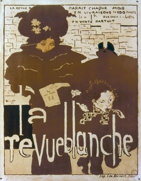 BONNARD: REVUE, 1894. Lithograph advertising poster by Pierre Bonnard for the journal La Revue Blanche