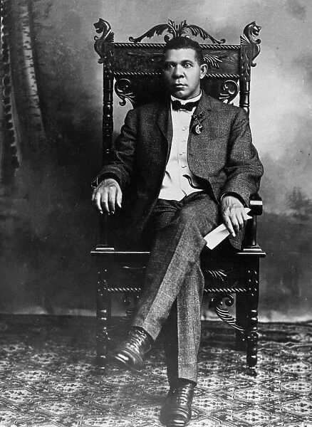 BOOKER T. WASHINGTON (1856-1915). American educator. Undated photograph