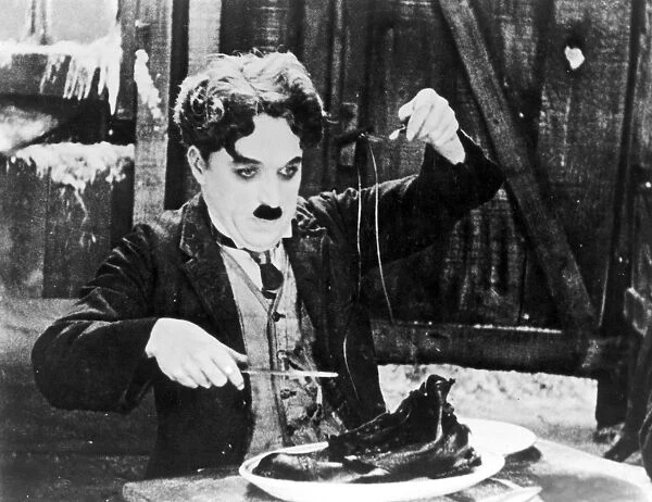 CHAPLIN: THE GOLD RUSH. Charlie Chaplin in a scene from The Gold Rush, 1925
