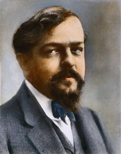 CLAUDE DEBUSSY (1862-1918). French composer. Oil over a photograph by Nadar