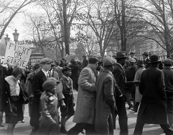 COMMUNIST PARTY PROTEST. A protest of the Communist Party, possibly in Washington, D