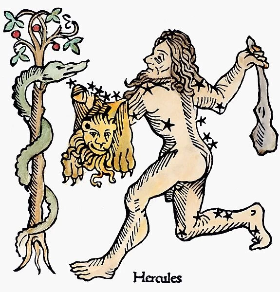 CONSTELLATION: HERCULES. Personification of Hercules