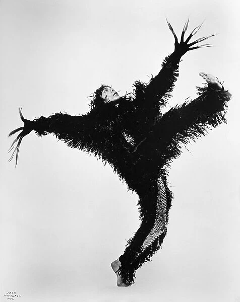 DANCE: PAUL TAYLOR. American choreographer Paul Taylor (1930- ) performing a role in his companys production of Book of Beasts, c1971