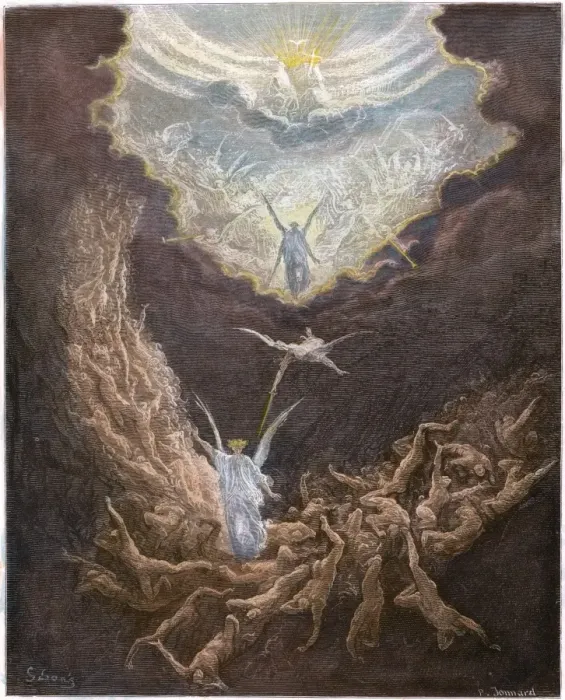 Framed Print : Doré's Last Judgment Print Framed Print : Doré's Last Judgment Print