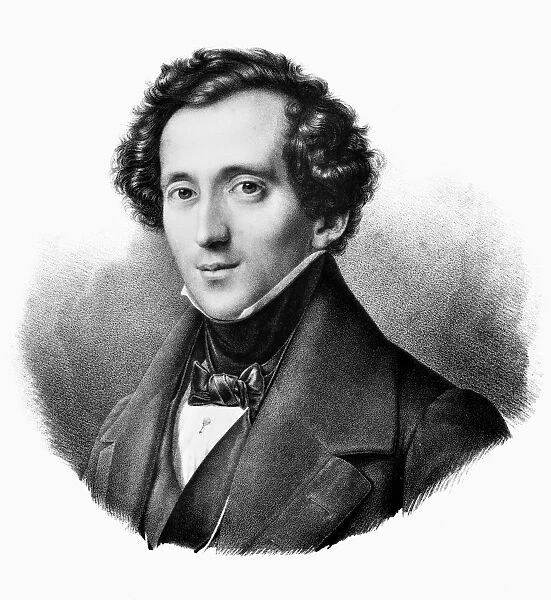 FELIX MENDELSSOHN (1809-1847). German composer, pianist and conductor. Lithograph