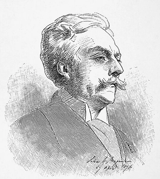 GABRIEL URBAIN FAURE (1845-1924). French composer. Engraving after a sketch, 1896, by John Singer Sargent