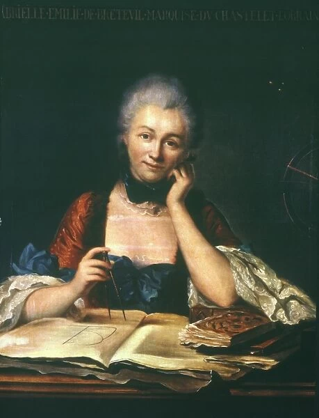 GABRIELLE-EMILIE CHATELET (1706-1749). Marquise Gabrielle-Emilie du Chatelet, nee