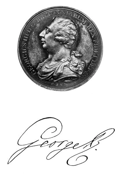 GEORGE III (1738-1820). King of Great Britain, 1760-1820. Medal by C. H. Kuchler