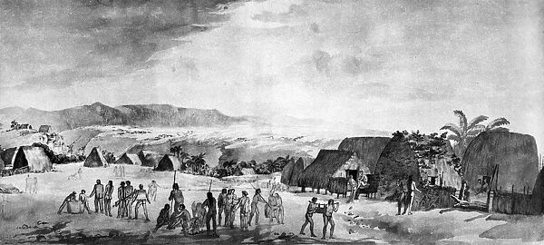 HAWAII: KAUAI, 1778. An Inland View in Atooi (Kauai)