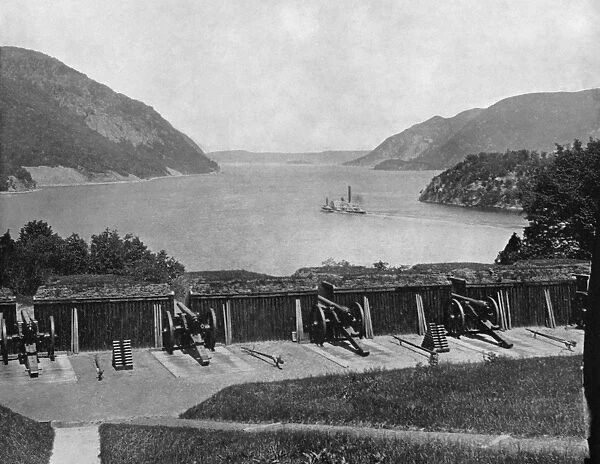 HUDSON RIVER, c1890. The Hudson River from West Point, New York. Photograph, c1890