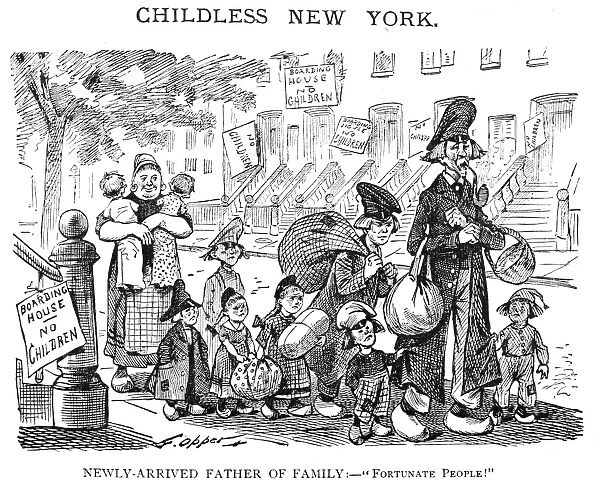 IMMIGRANT FAMILY, 1883. Childless New York