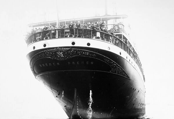 IMMIGRATION, 1923. The stern of the S. S