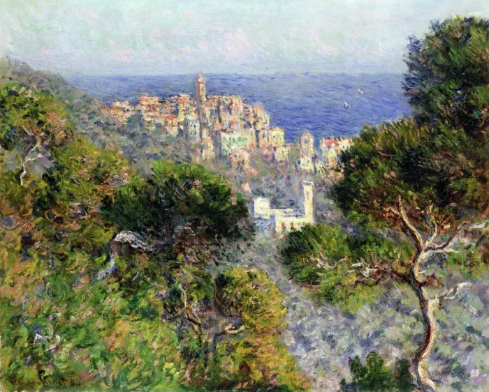 Framed Print : Monet's Print of Bordighera Landscape