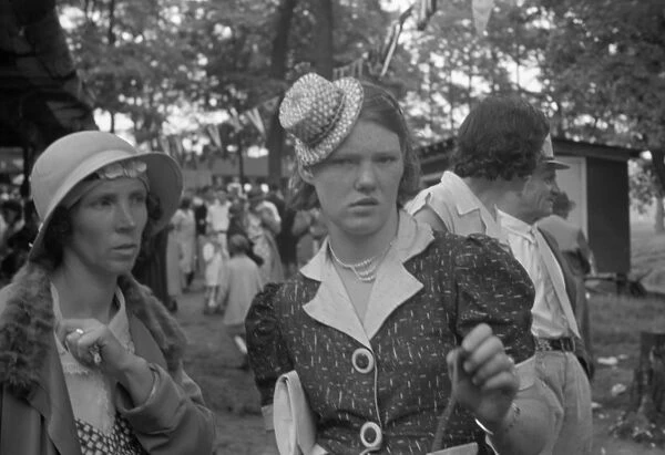 INDEPENDENCE DAY, 1935. Women at an Independence Day celebration in Terra Alta, West Virginia