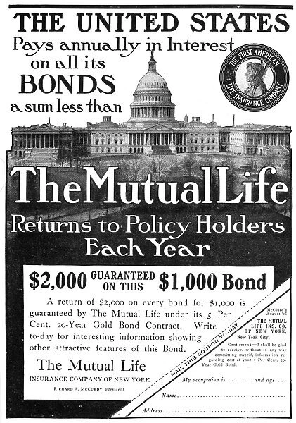 INSURANCE ADVERTISEMENT. The Mutual Life Insurance Company of New York