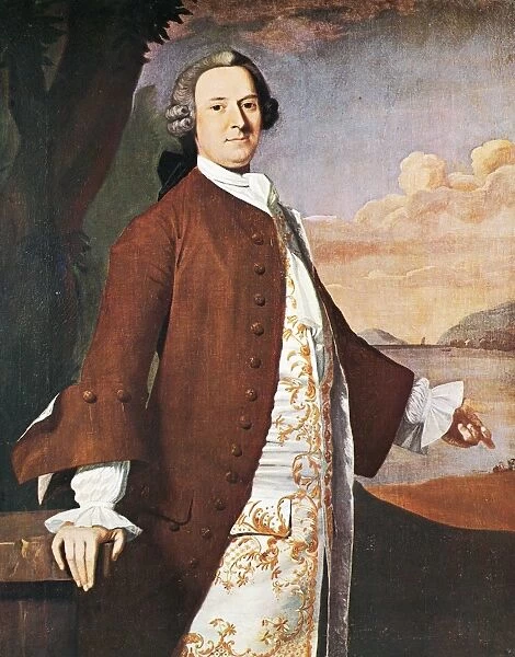 ISaC WINSLOW (1671-1738). American colonial administrator. Oil on canvas, 1748