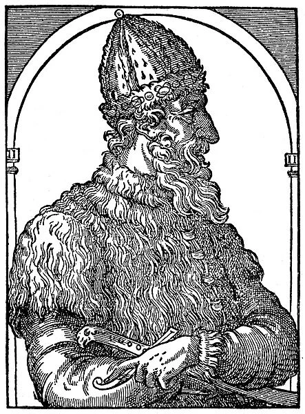 IVAN III (1440-1505). Called Ivan the Great. Grand Duke of Russia, 1462-1505. Woodcut