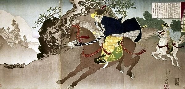 JAPAN: BOSHIN WAR, 1868. Acting independently, Yamaoka Tesshu, vassal of the Shogun