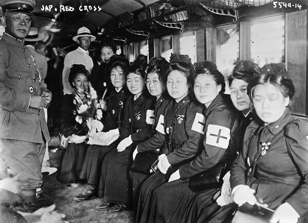 JAPAN: RED CROSS. Japanese Red Cross workers. Photographed in the early 20th century
