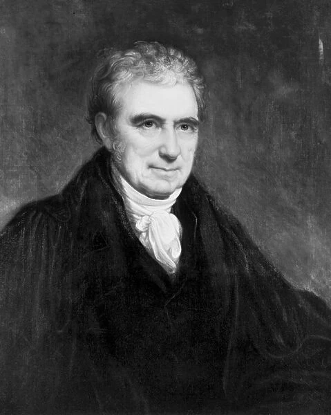 JOHN MARSHALL (1755-1835). Chief Justice of the United States Supreme Court. Oil on canvas