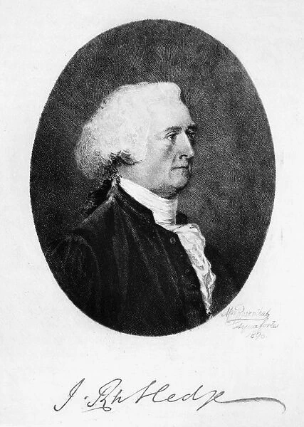 JOHN RUTLEDGE (1739-1800). American jurist. Etching, 1890, by Max Rosenthal