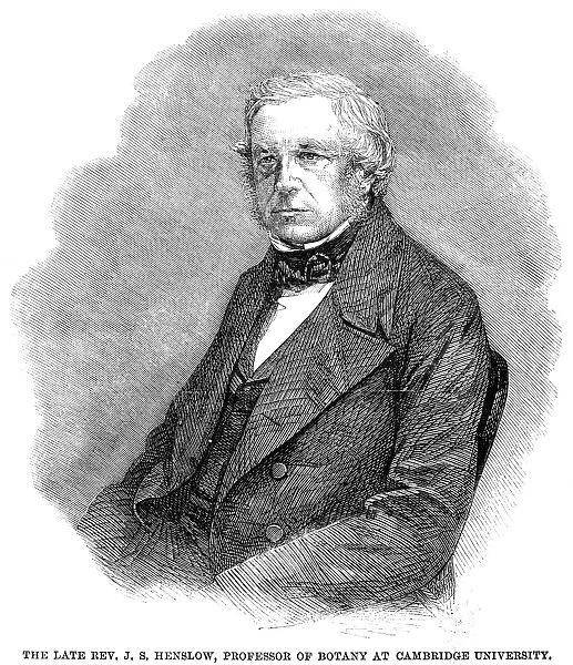 JOHN STEVENS HENSLOW (1796-1861). English botanist. Line engraving, English, 1861