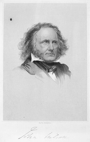 JOHN WILSON (1785-1854). Scottish writer. Line and stipple engraving, 19th century