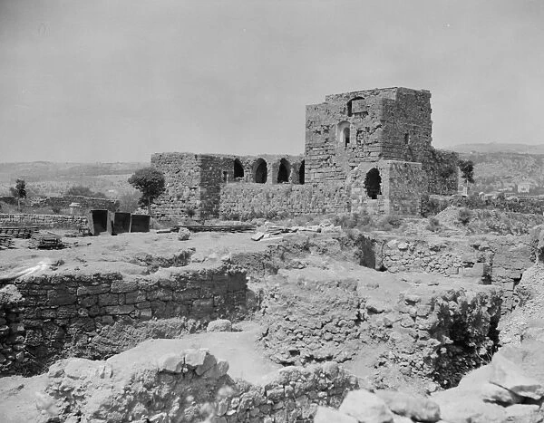 LEBANON: BYBLOS, c1925. Castle ruins at Byblos, Lebanon