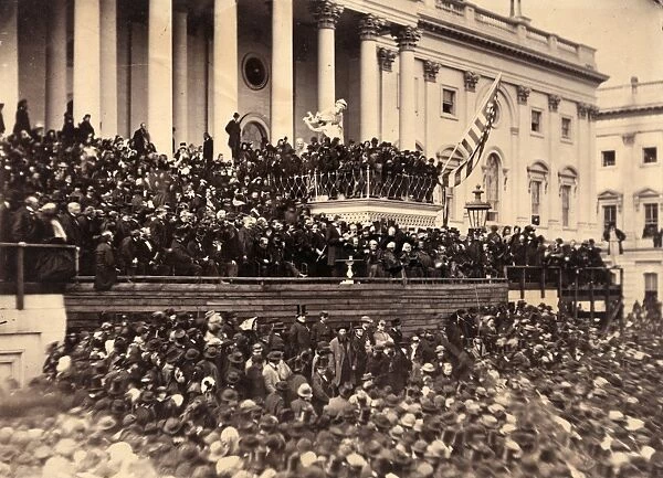 LINCOLNs INAUGURATION, 1865. The Second Inauguration of Abraham Lincoln as President