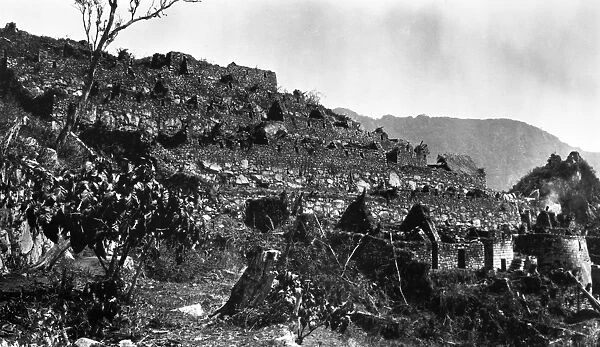 MACHU PICCHU, 1911. Ruins of the Inca city at Machu Picchu, Peru, photographed