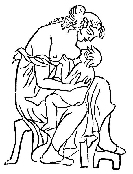 MAILLOL: ODES D HORACE. Woodcut by Aristide Maillol, c1939, for the Odes d Horace