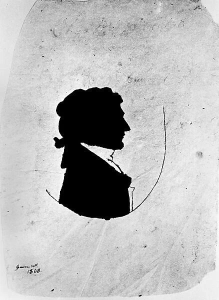 MERIWETHER LEWIS (1774-1809). American explorer. Silhouette, 1803