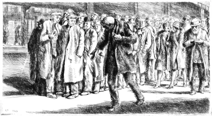 Framed Print : Print of a breadline scene from 1929 Framed Print : Print of a breadline scene from 1929