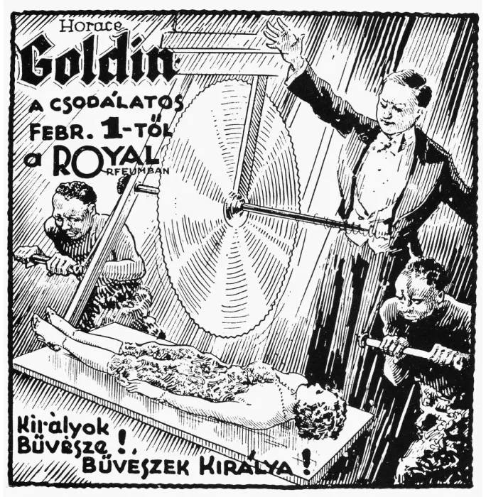 Framed Print : Print of a 1925 Hungarian Magic Show Broadside Framed Print : Print of a 1925 Hungarian Magic Show Broadside