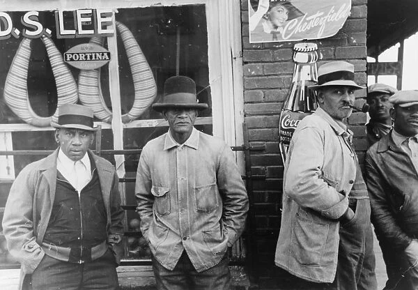 MISSISSIPPI: STOREFRONT. African American workers standing in front of a general