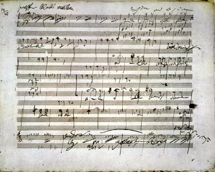 Framed Print : Beethoven's Ninth Symphony Manuscript Print Framed Print : Beethoven's Ninth Symphony Manuscript Print