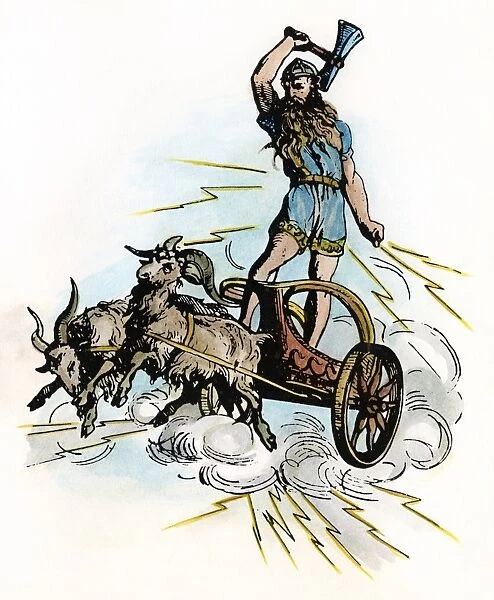 NORSE MYTHOLOGY: THOR. Nordic-Germanic god of war and thunder