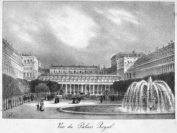 PARIS: PALAIS ROYAL, c1830. Lithograph, French, c1830