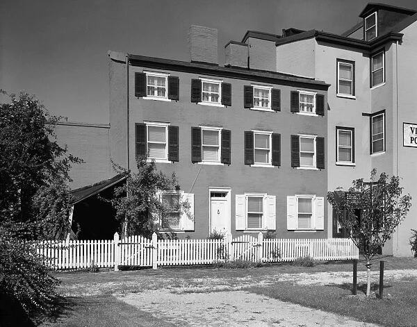 PHILADELPHIA: POE HOUSE. The house in Philadelphia, Pennsylvania, where Edgar Allan