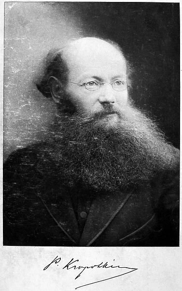 PRINCE KROPOTKIN (1842-1921). Prince Petr Alekseevich Kropotkin. Russian geographer